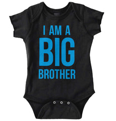 I Am A Big Brother Romper Bodysuit-Direct To Garment Print-Brisco Baby