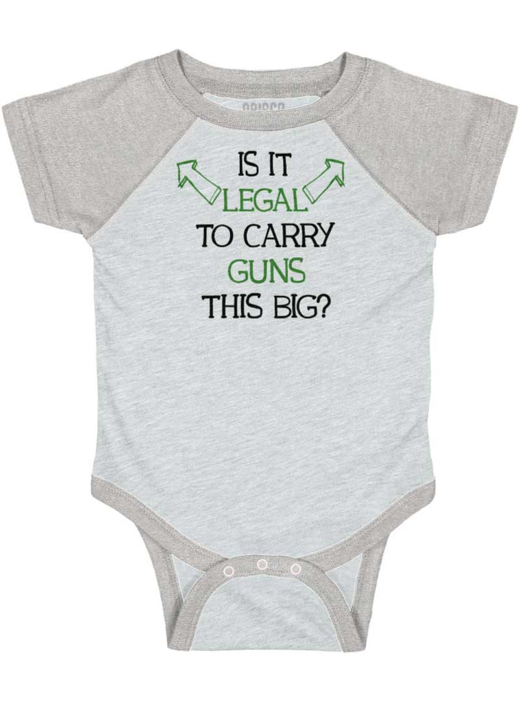 Is It Legal Raglan Romper Bodysuit-Direct To Garment Print-Brisco Baby