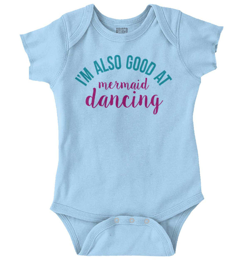 Mermaid Dancing Romper Bodysuit-Direct To Garment Print-Brisco Baby