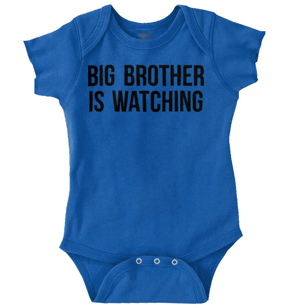 Big Brother Is Watching Romper Bodysuit-Direct To Garment Print-Brisco Baby