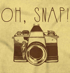 Oh Snap Camera Infant Toddler T Shirt-Direct To Garment Print-Brisco Baby