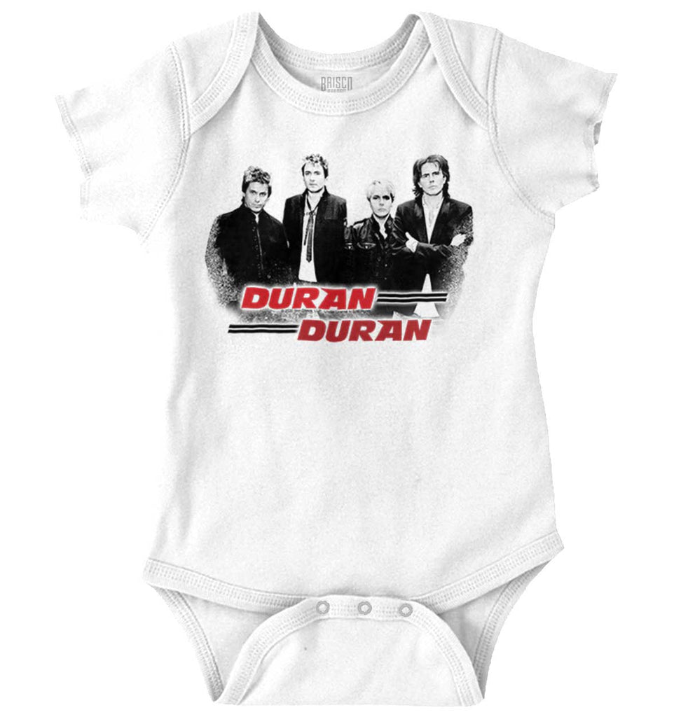 Duran Duran Lines Romper Bodysuit-Direct To Garment Print-Brisco Baby