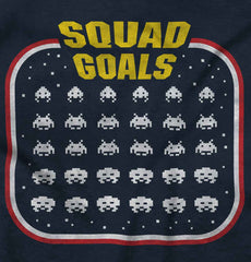 Squad Goals Video Gaming Nerd Romper Bodysuit-Direct To Garment Print-Brisco Baby