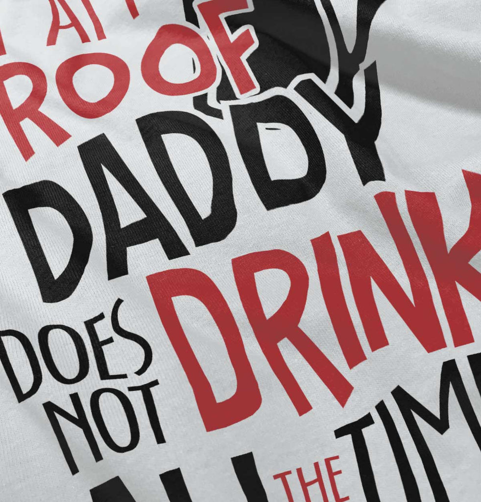 Drinking Dad Romper Bodysuit-Direct To Garment Print-Brisco Baby