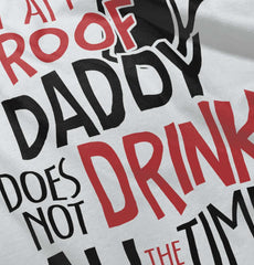 Drinking Dad Romper Bodysuit-Direct To Garment Print-Brisco Baby