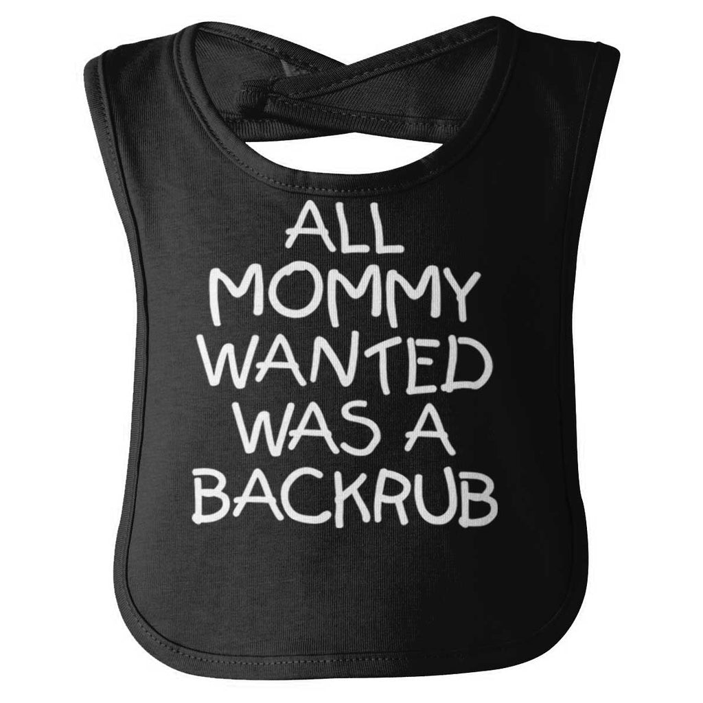 Backrub Infant Baby Bib-Direct To Garment Print-Brisco Baby