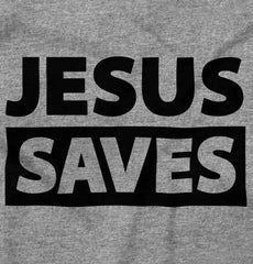 Jesus Saves Romper Bodysuit-Direct To Garment Print-Brisco Baby