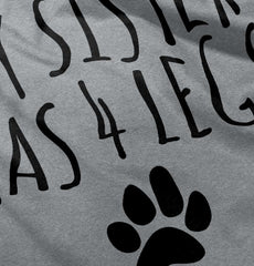 Sister has 4 legs Raglan Romper Bodysuit-Direct To Garment Print-Brisco Baby