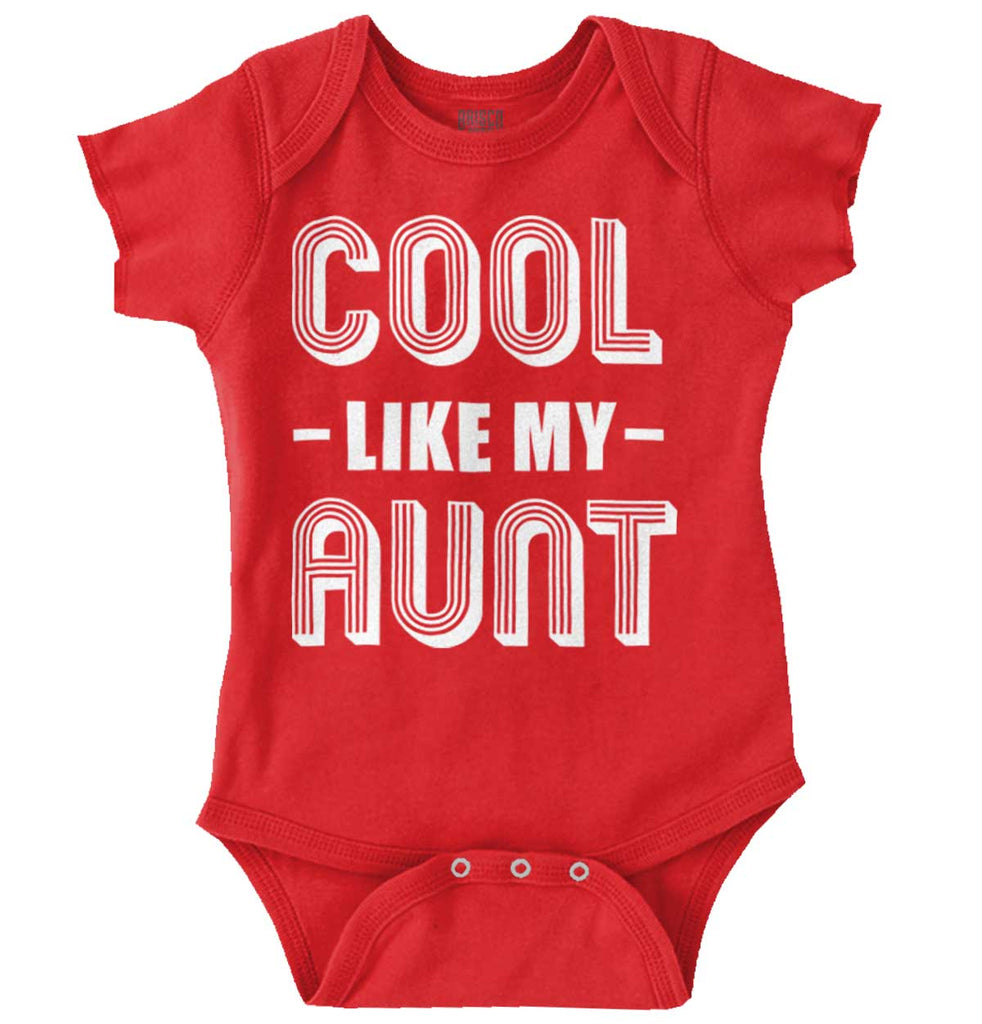 Cool Like My Aunt Romper Bodysuit-Direct To Garment Print-Brisco Baby