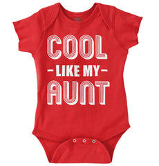 Cool Like My Aunt Romper Bodysuit-Direct To Garment Print-Brisco Baby