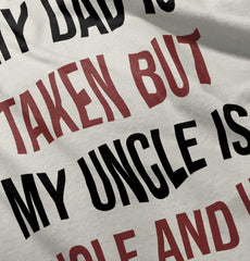 Dad Taken Uncle Sing Baby Striped Skirt Dress-Direct To Garment Print-Brisco Baby