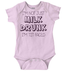 Milk Drunk Romper Bodysuit-Direct To Garment Print-Brisco Baby