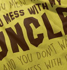 Mess With My Uncle Romper Bodysuit-Direct To Garment Print-Brisco Baby