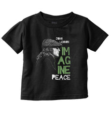 Imagine Peace Infant Toddler T Shirt-Direct To Garment Print-Brisco Baby