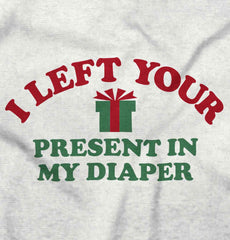 Present My Diaper Infant Toddler T Shirt-Direct To Garment Print-Brisco Baby