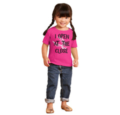 Open At The Close Infant Toddler T Shirt-Direct To Garment Print-Brisco Baby
