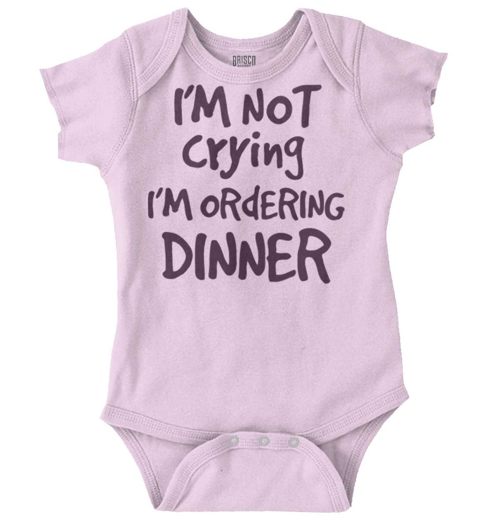Ordering Dinner Romper Bodysuit-Direct To Garment Print-Brisco Baby