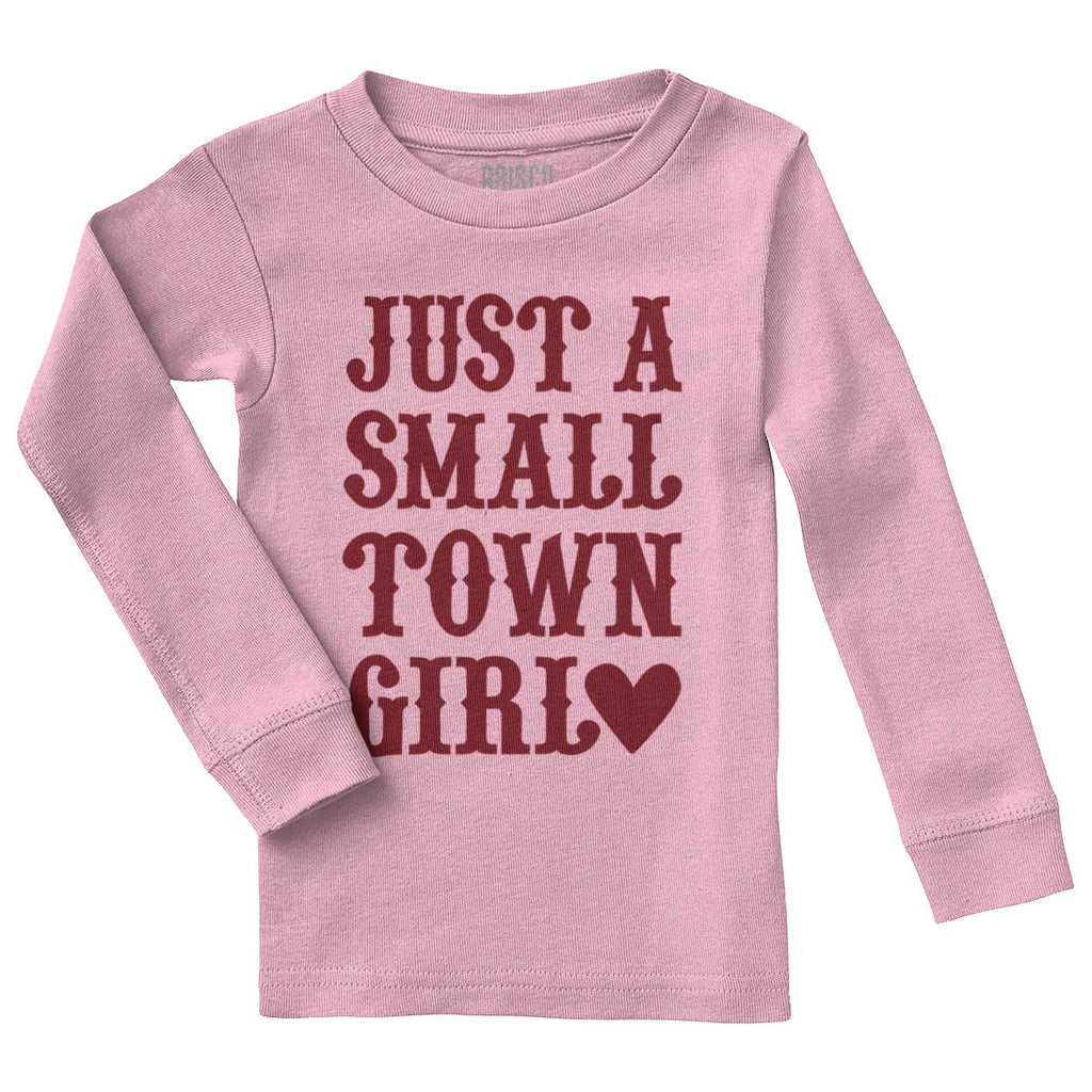 Small Town Girl Solid Baby Pajama Top-Direct To Garment Print-Brisco Baby