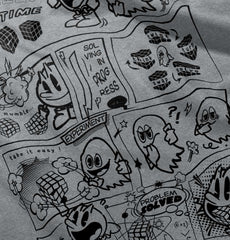 Pac-Man Comic Book Infant Toddler T Shirt-Direct To Garment Print-Brisco Baby