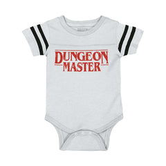 Dungeon Masters TV Show Nerd Football Romper Bodysuit-Direct To Garment Print-Brisco Baby