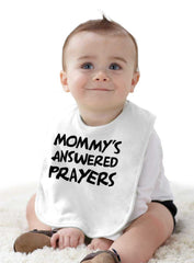 Mommy's Answered Prayer Infant Baby Bib-Direct To Garment Print-Brisco Baby