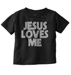 Christ Loves Me Infant Toddler T Shirt-Direct To Garment Print-Brisco Baby