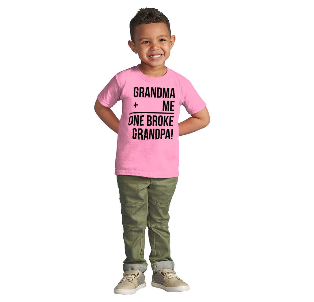 One Broke Grandpa Infant Toddler T Shirt-Direct To Garment Print-Brisco Baby
