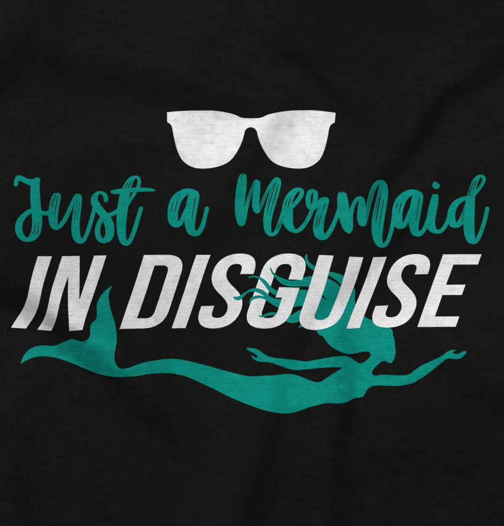 Mermaid In Disguise Infant Baby Bib-Direct To Garment Print-Brisco Baby