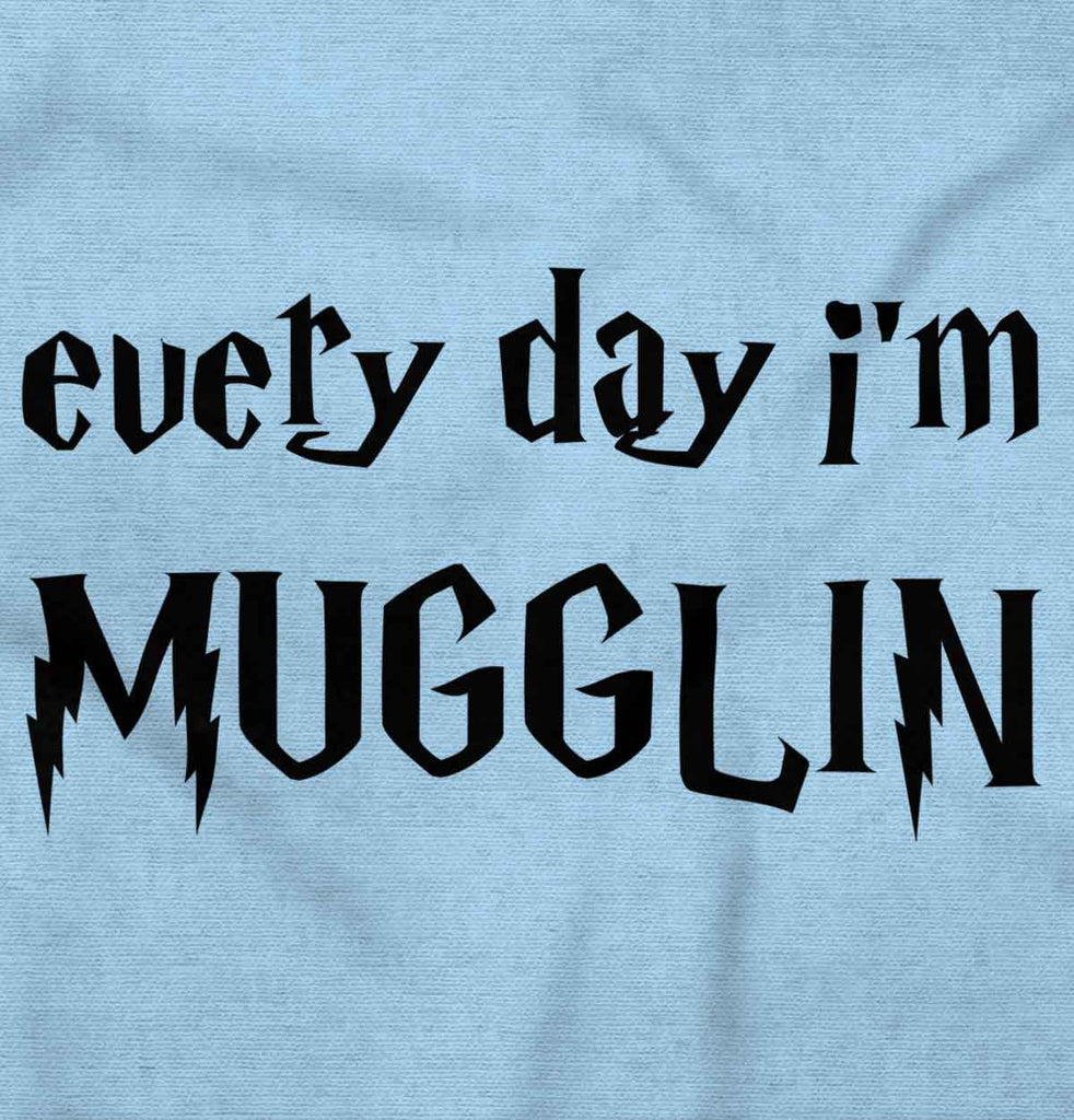 Every Day I'm Mugglin' Infant Baby Bib-Direct To Garment Print-Brisco Baby