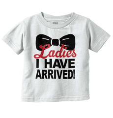 Ladies Bow Tie Infant Toddler T Shirt-Direct To Garment Print-Brisco Baby