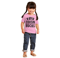 My Cousin Rocks Infant Toddler T Shirt-Direct To Garment Print-Brisco Baby