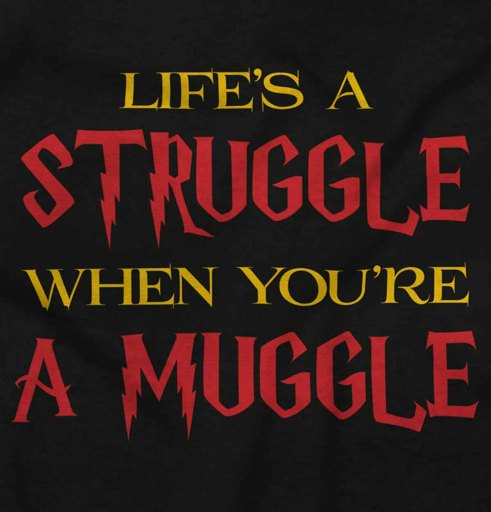 Struggle When Muggle Infant Baby Bib-Direct To Garment Print-Brisco Baby