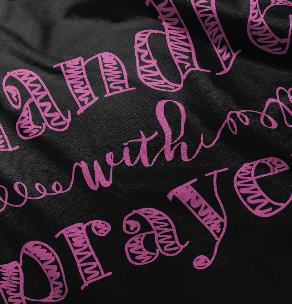 Handle With Prayer Toddler Ruffle Bottom Tee-Direct To Garment Print-Brisco Baby