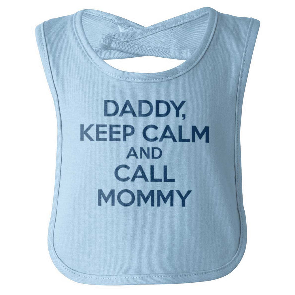 Call Mommy Infant Baby Bib-Direct To Garment Print-Brisco Baby