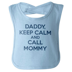 Call Mommy Infant Baby Bib-Direct To Garment Print-Brisco Baby