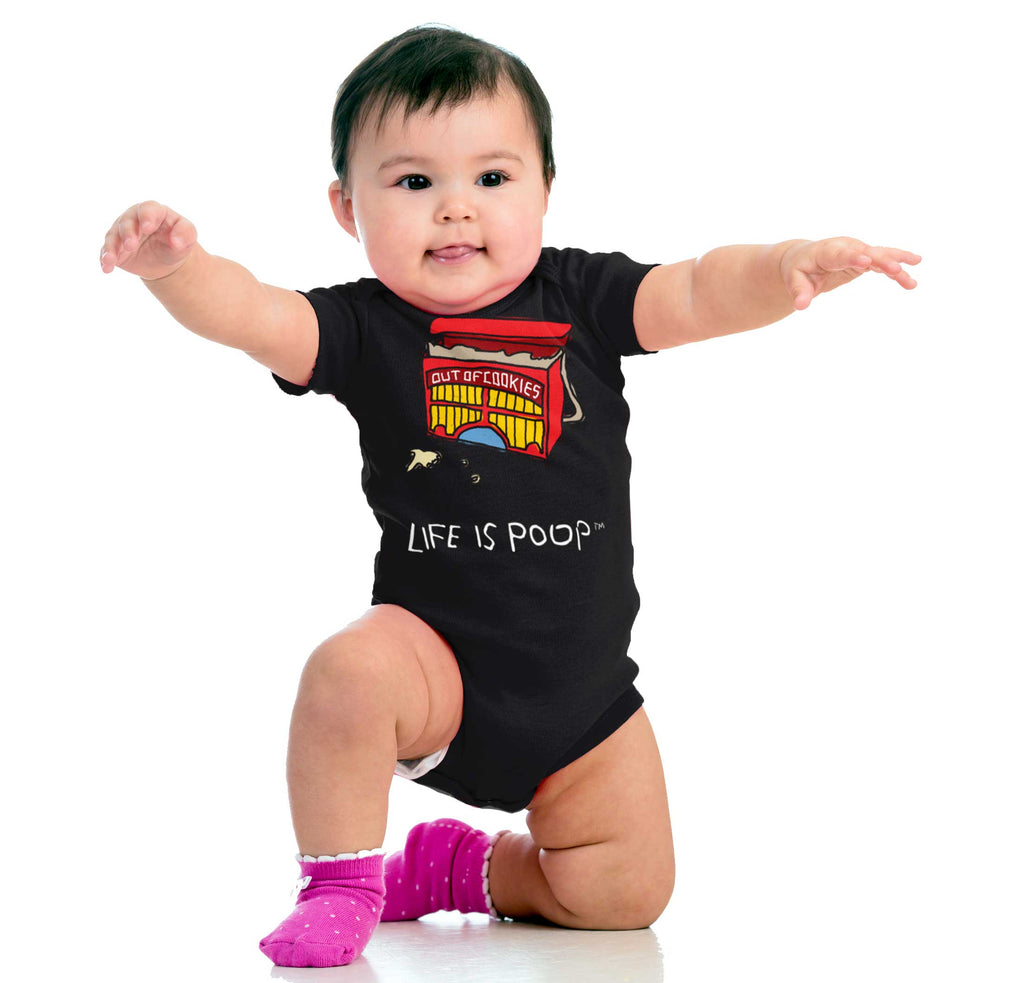 Out of Cookies Romper Bodysuit-Direct To Garment Print-Brisco Baby