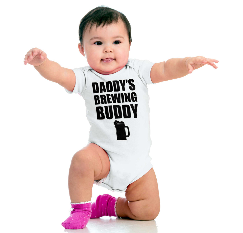 Brewing Buddy Romper Bodysuit-Direct To Garment Print-Brisco Baby