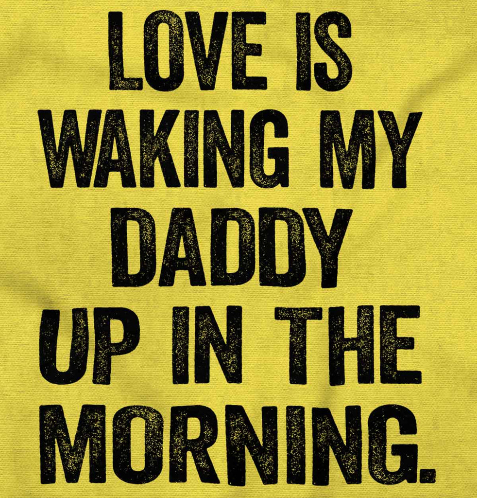 Waking Up Daddy Romper Bodysuit-Direct To Garment Print-Brisco Baby