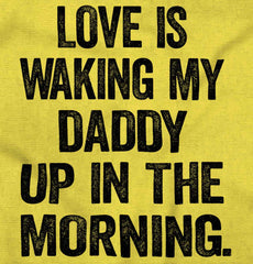 Waking Up Daddy Romper Bodysuit-Direct To Garment Print-Brisco Baby