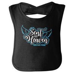 Sent From Heaven Infant Baby Bib-Direct To Garment Print-Brisco Baby