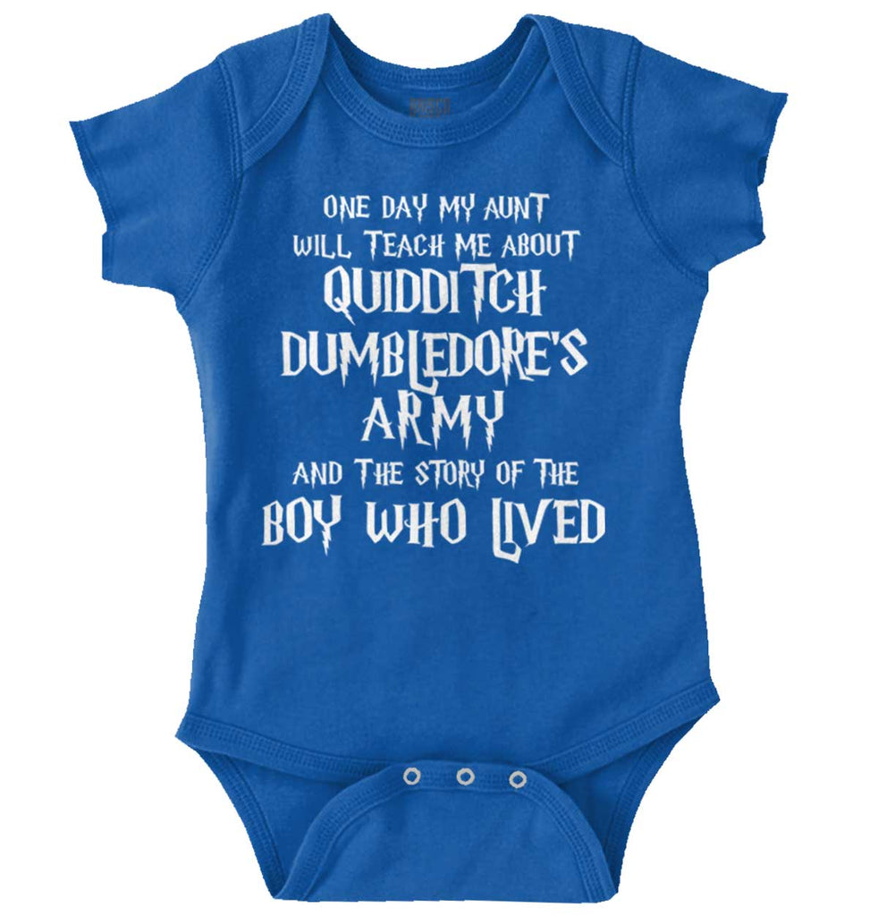 Quidditch Dumbledore Romper Bodysuit-Direct To Garment Print-Brisco Baby