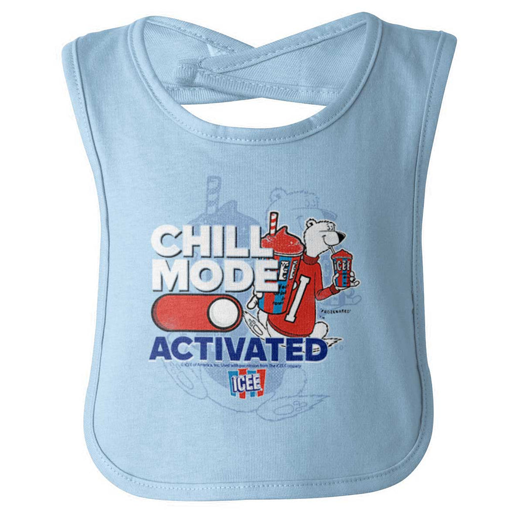 Chill Mode Activated Infant Baby Bib-Direct To Garment Print-Brisco Baby