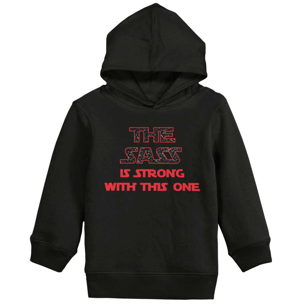 Sass Is Strong Toddler Pullover Hoodie-Direct To Garment Print-Brisco Baby