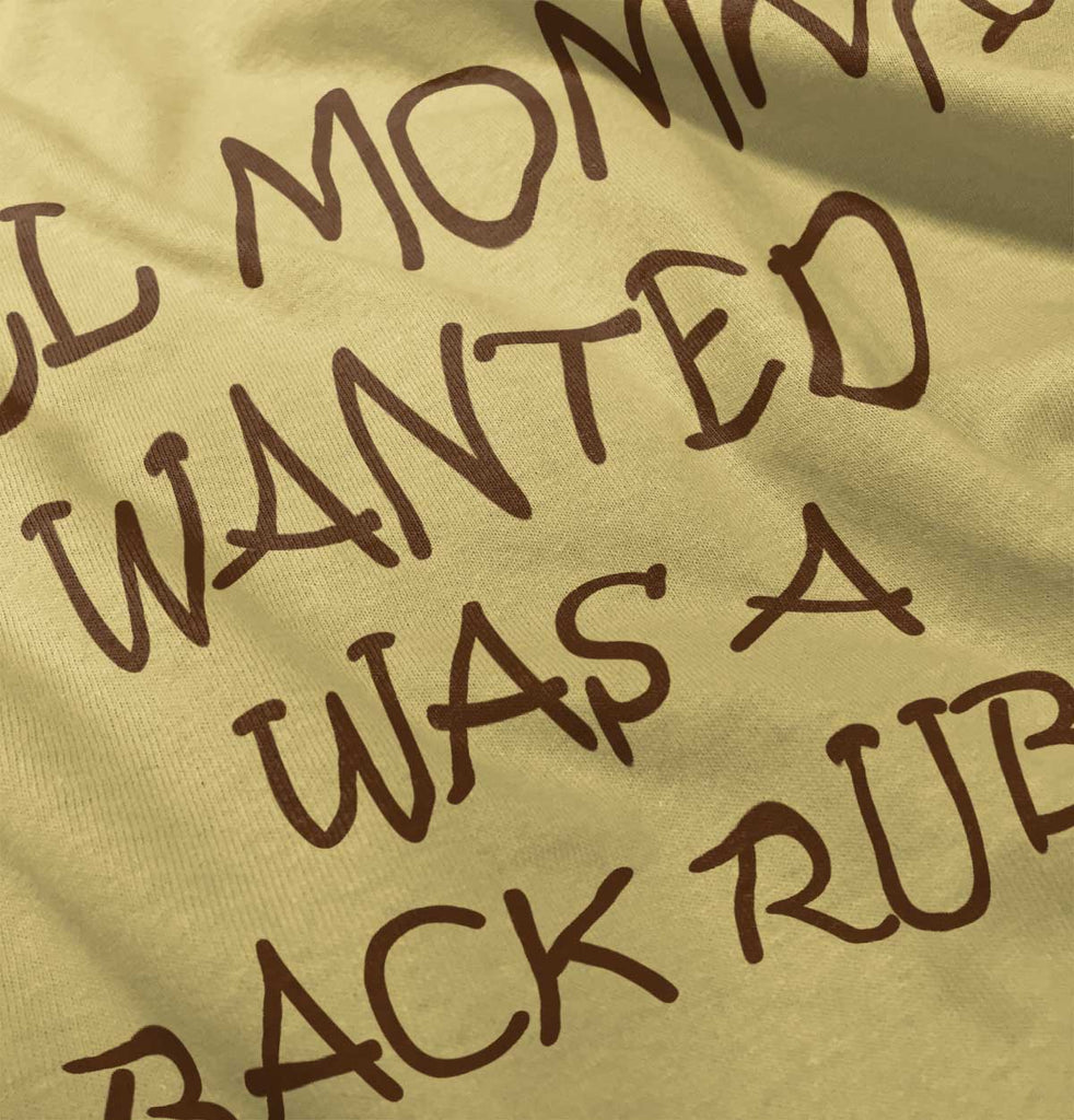 Mommy Backrub Infant Toddler T Shirt-Direct To Garment Print-Brisco Baby