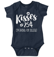 Kisses 25 Cents Romper Bodysuit-Direct To Garment Print-Brisco Baby