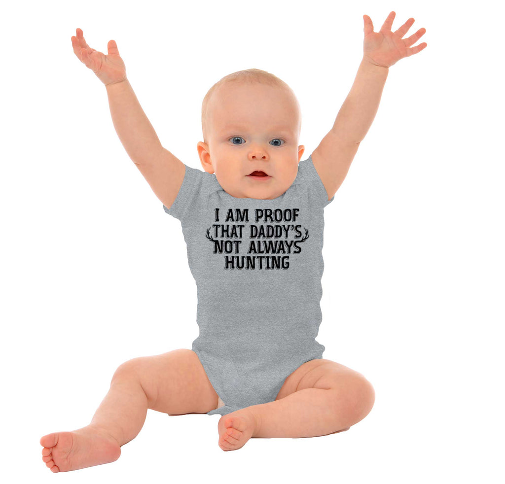 Not Always Hunting Romper Bodysuit-Direct To Garment Print-Brisco Baby