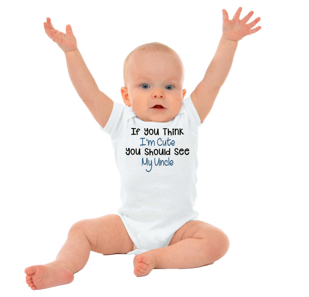 See My Uncle Romper Bodysuit-Direct To Garment Print-Brisco Baby