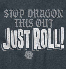 Dungeons Gamer Just Roll Nerd Toddler Football Jersey Tee-Direct To Garment Print-Brisco Baby