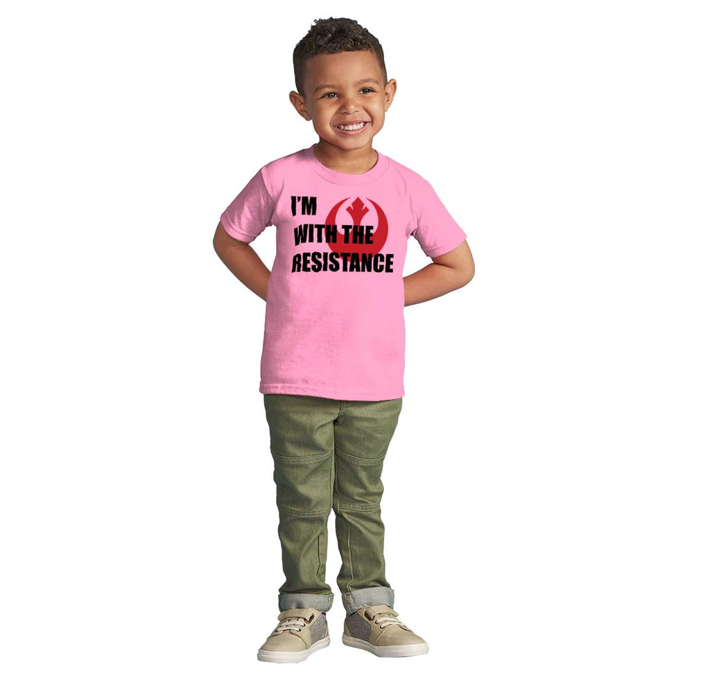 With The Resistance Infant Toddler T Shirt-Direct To Garment Print-Brisco Baby