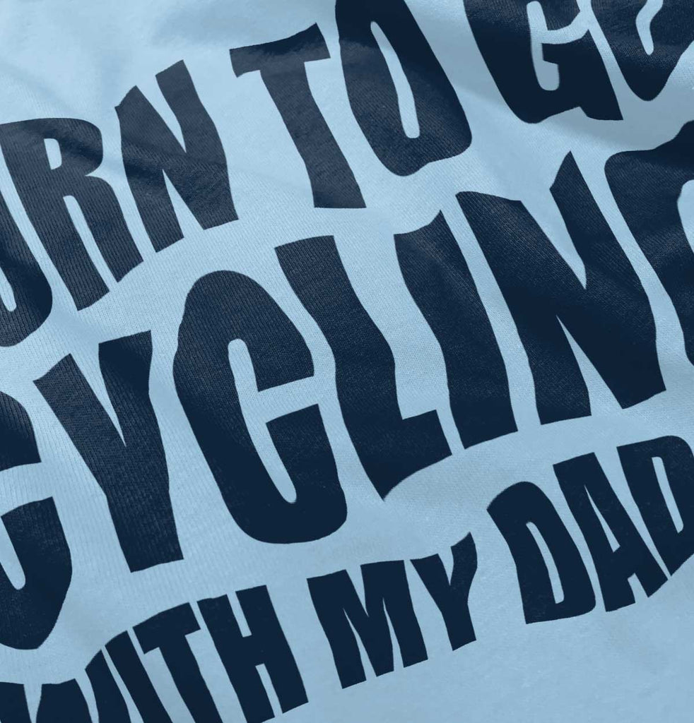 Cycling With Daddy Infant Baby Bib-Direct To Garment Print-Brisco Baby